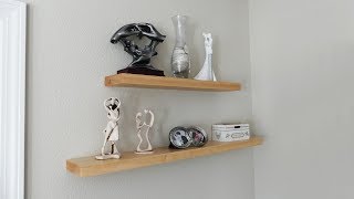 Hey Guys, This video covers the making of some super easy Floating shelves that require no special hardware. They can be made 