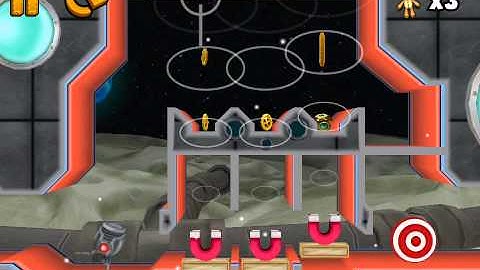 Ragdoll Blaster 3 Lunar Outpost 5-13 Pull the Path 3 Stars Tutorial Walkthrough