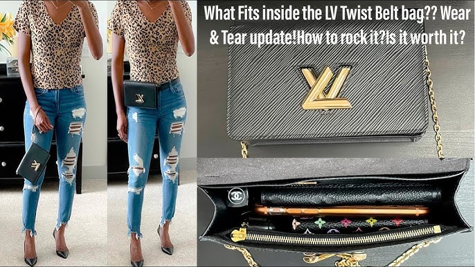 Twist belt chain wallet. louis vuitton mini bag black review. #Shorts 
