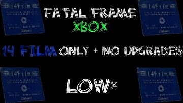 Fatal Frame Low% Speedrun (14 Film ONLY + NO UPGRADES) [1:40:13] - (Livestream Commentary)