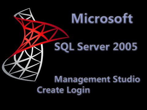 SQL Server 2005 Lesson 6 - Management Studio - Create Login
