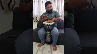 Sahiba djembe tutorial🪘||Aditya rikhari||How to play sahiba song on djembe🪘||#shorts