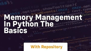 memory management in python the basics