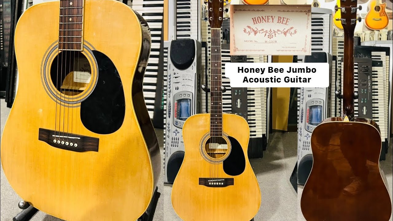 Honey Bee Acoustic Guitar Model No W-15-N ( Wilsons Music
