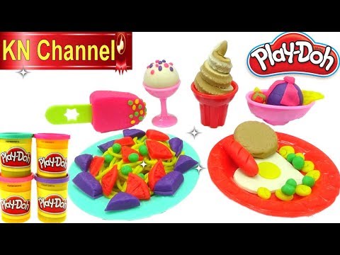 KN Channel Đồ Chơi Trẻ Em Bé Na Làm Kem Bằng đất Nặn Siêu đẹp