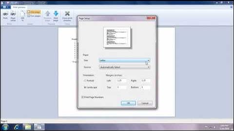Printing options in Windows 7