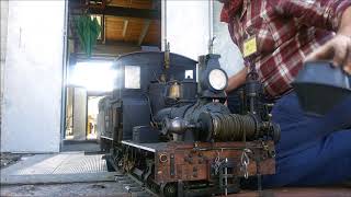 Steaming up my 2'scale Shay locomotive