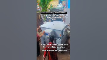 LINEAR TYPE SERVO VOLTAGE STABLIZER-500KVA #machine #business #industrialequipment