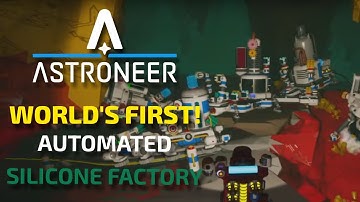 Astroneer | Worlds First Fully Automated Silicone Factory (on Atrox) with Rail Delivery system