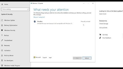 Fix What needs your attention - VirtualBox-Windows 10 20H2 and other updates