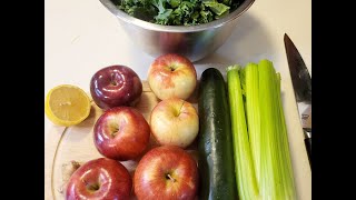 How to make a green juice using Nama Cold Press Juicer Vitality 5800
