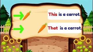 This - That | Demonstrative Pronouns| Grammar and Games| This and That for kids