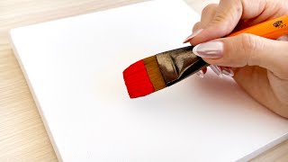 How To Paint A Simple Cute Bird Step By Step? Acrylic Painting For Beginners