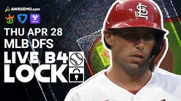 LIVE MLB DFS Picks Today 4/28/22: Fantasy Baseball Lineups | DraftKings & FanDuel | Live Before Lock
