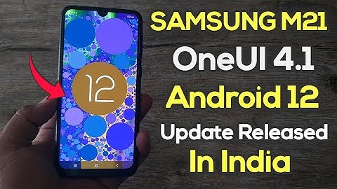 Samsung M21 OneUI 4.1 Android 12 Update Released In India