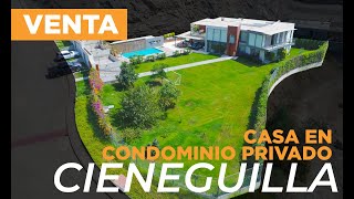 VENTA DE EXCLUSIVA CASA EN LA QUEBRADA - CIENEGUILLA