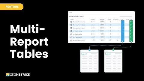 Combine different reports into a single table - SegMetrics