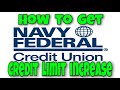 NFCU Credit Limit Increase