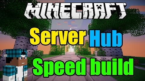 Hub speed build// Minecraft