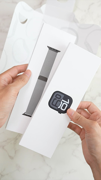 Apple Watch Series 10 in Jet Black with Slate Milanese Loop Combo!