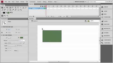 FLASH - Drawing & Selecting Simple Vector Shapes