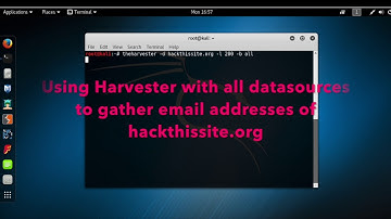 Intelligence Gathering - Scraping Email Addresses using theHarvester