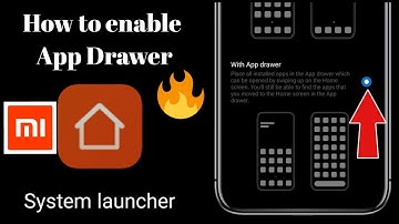 Mi system launcher app drawer|how to enable app drawer in miui system launcher