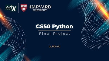 CS50 Python Final Project - Jasper Lee