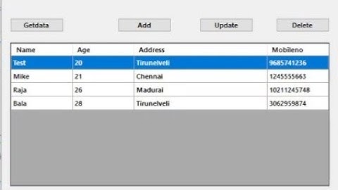 How to Add-Update-Delete a row in datagridview - VB.net