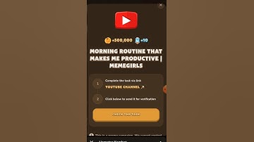 MORNING ROUTINE THAT MAKES MEPRODUCTIVE | MEMEGIRLS | Memefi NewYoutube Video Code