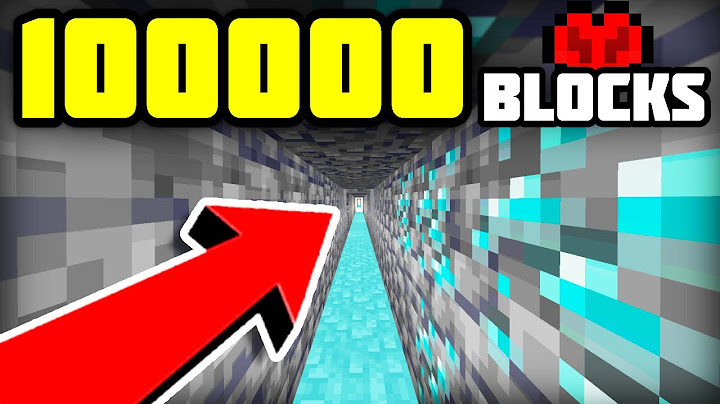 I Mined for 100,000 Blocks in a Straight Line in Minecraft Hardcore!