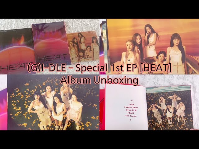 UNBOXING + GIVEAWAY] (G)I-DLE (여자)아이들 - Special 1st EP [HEAT] Album  Unboxing 