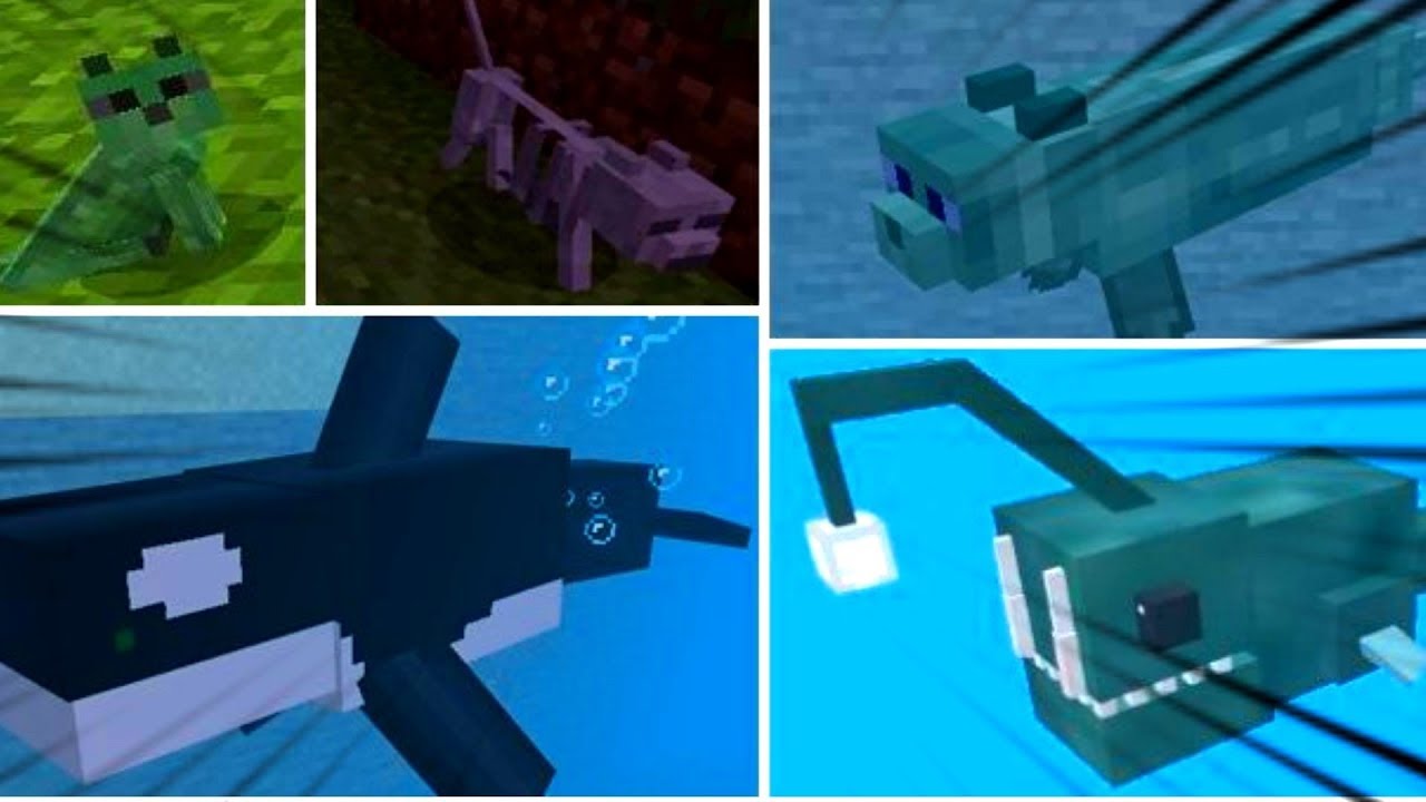 Рыба в майнкрафте постройка. Майнкрафт животные. Мо креачерес мод майнкрвфт. Aquatic abyss майнкрафт. Звёздное небо майнкрафт.
