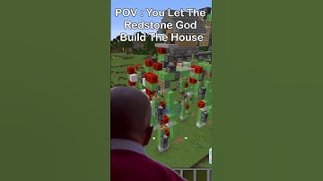 Minecraft POV : You Let The Redstone God Build The House