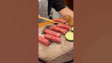 400度の天然石で焼く黒和牛の極上体験！#japanesefood