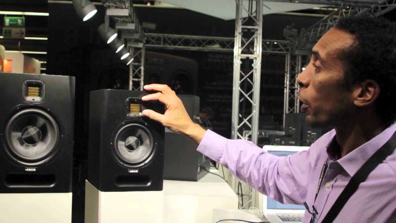 Adam F series speakers @ Musikmesse 2012 - YouTube