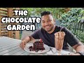 I went to a restaurant called the chocolate garden