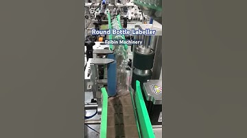 Automatic round bottle labeling machine #Labelingmachine #bottlelabelingmachine #automaticlabeling