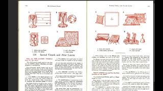 Lesson 139 - SACRED VESSELS AND ALTAR LINENS - Bishop Louis Morrow (My Catholic Faith, 1962 ed.)