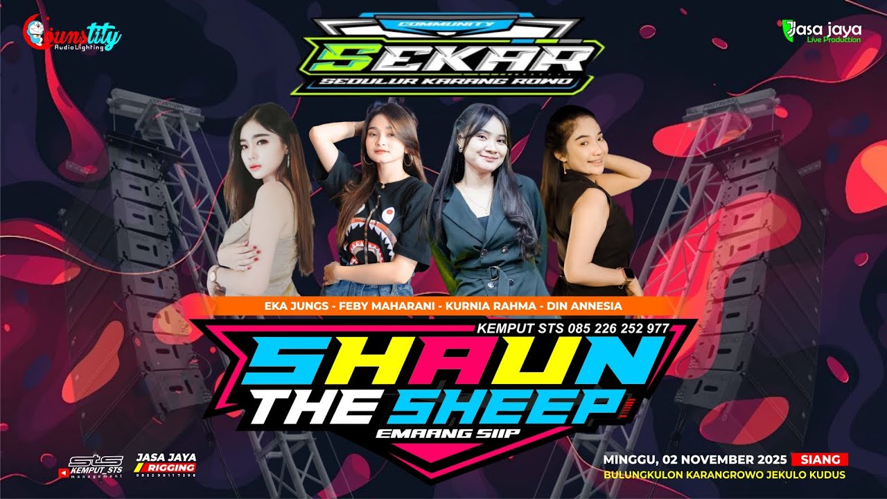 LIVE SHAUN THE SHEEP - HAPPY PARTY SEKAR COMMUNITY - KARANGROWO JEKULO KUDUS | COUNSTITY AUDIO