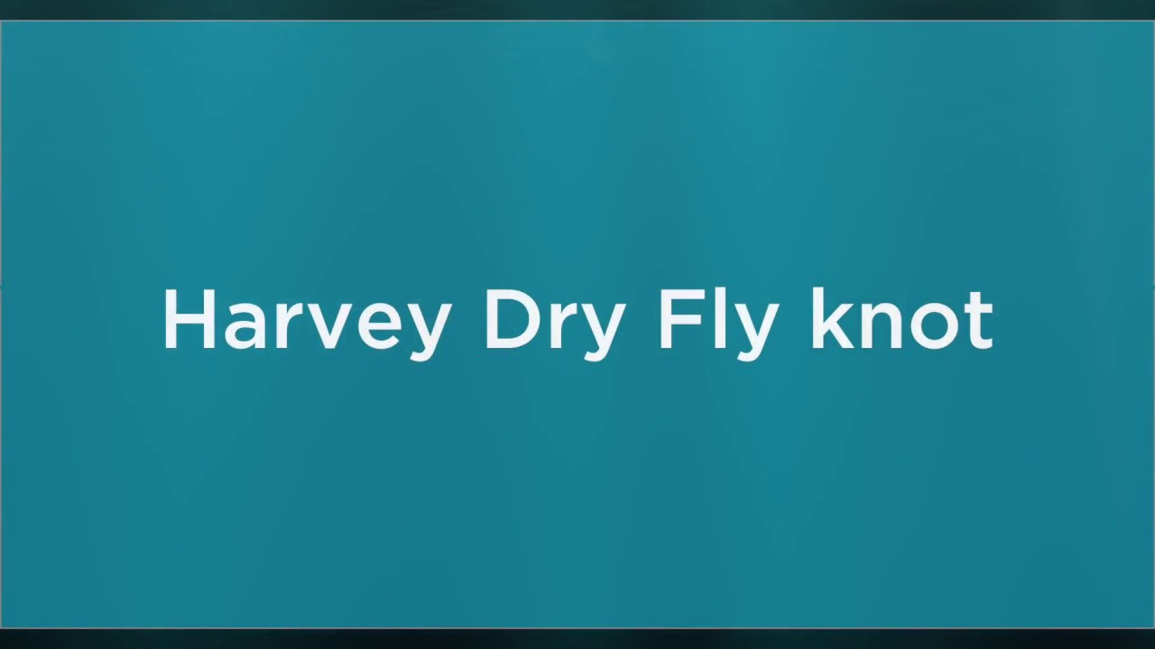 How to Tie a Harvey Dry Fly Fishing Knot YouTube