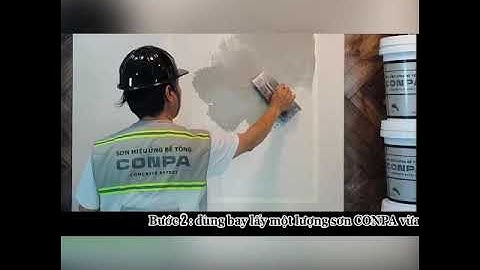 Hướng dẫn thi công sơn hiệu ứng bê tông Conpa