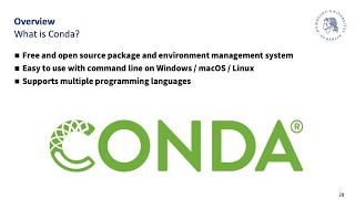 Intro to Conda for Package and Environment Management