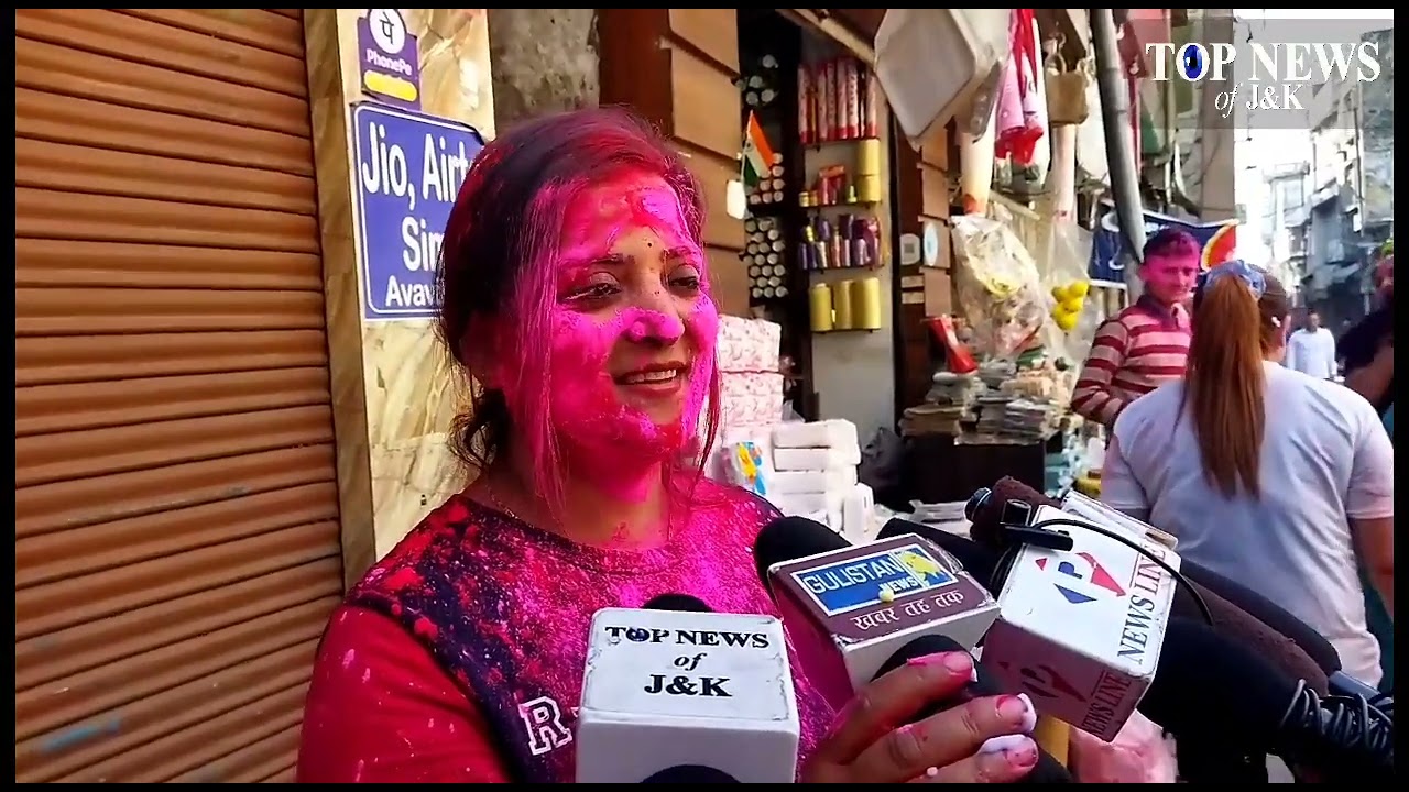 Colourful Holi Festival Celebrated in Jammu