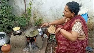 Winter spica mustard greens and rice with backbreaking household chores