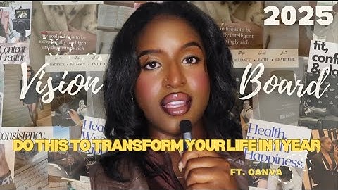How to make a vision board that ACTUALLY works - feat. Canva