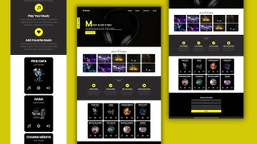 Build A Responsive Music website using Html CSS and JavaScript