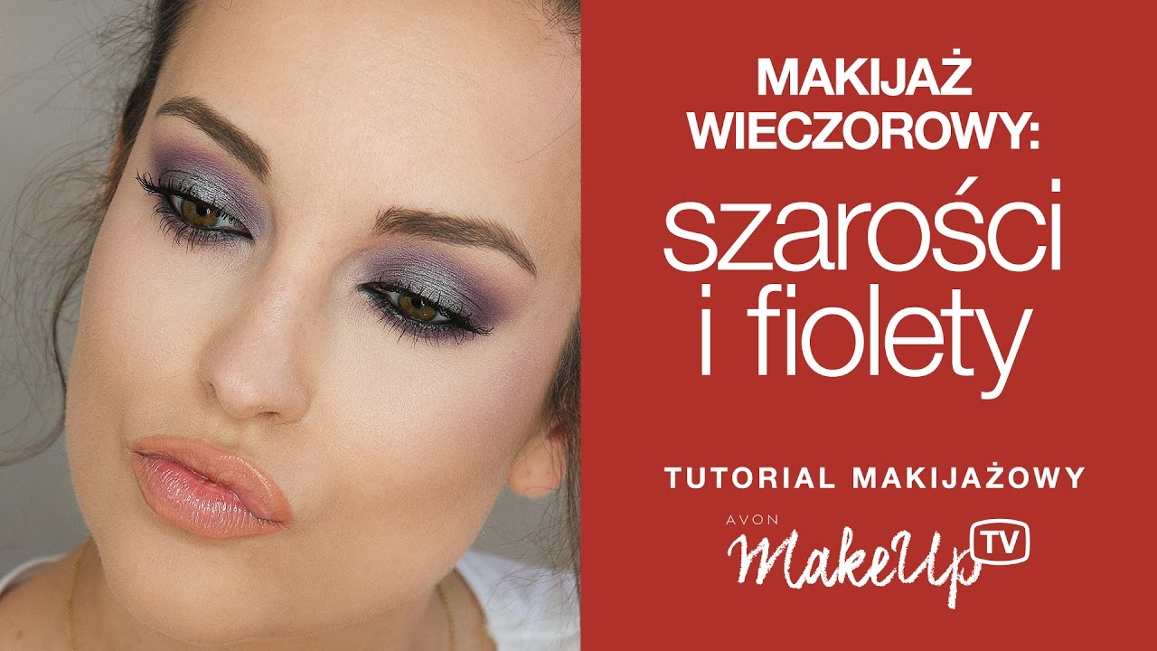 Makijaż Wieczorowy Szarości I Fiolety Hania Youtube