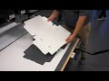 Multicam  apex3r cnc router cutting corrugated cardboard