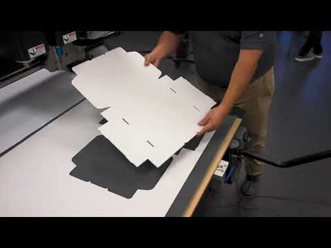 MultiCam | Apex3R CNC Router Cutting Corrugated Cardboard - video from MultiCam